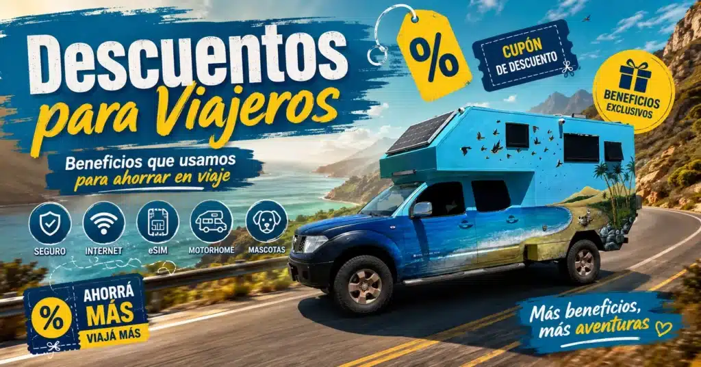 Descuentos para Viajeros: seguros, internet, motorhome y más